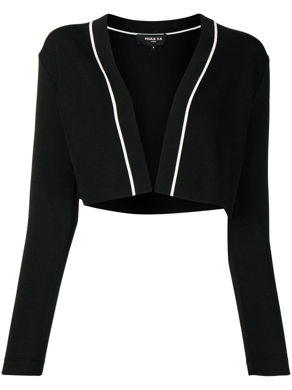 Paule Ka long-sleeve cropped cardigan - Black von Paule Ka