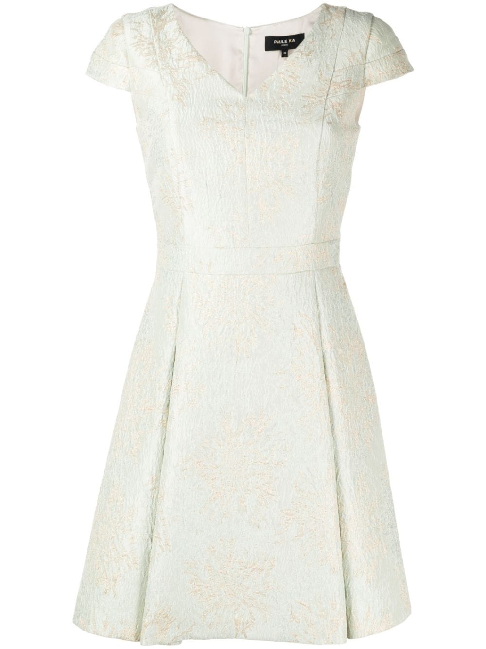 Paule Ka pleated-skirt jacquard dress - Green von Paule Ka