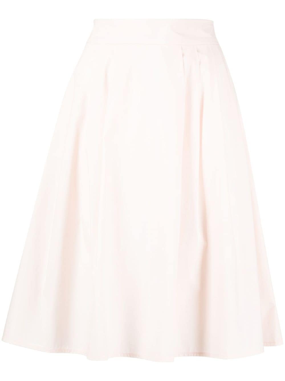 Paule Ka poplin-textured A-line skirt - Pink von Paule Ka