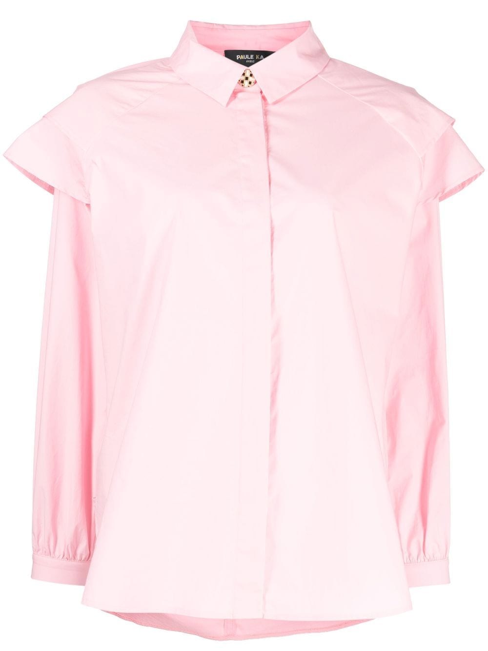 Paule Ka ruffle-trim long-sleeved shirt - Pink von Paule Ka