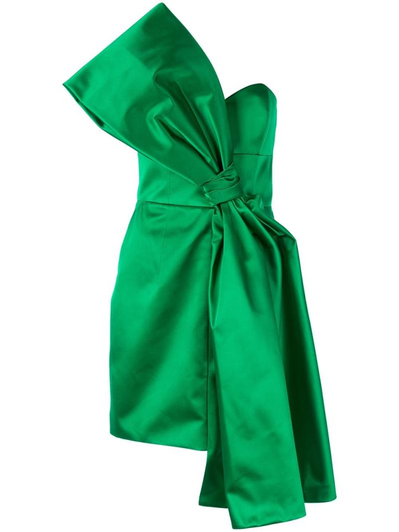 Paule Ka satin bow dress - Green von Paule Ka