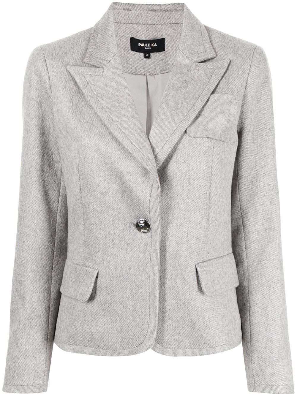 Paule Ka single-breasted blazer - Grey von Paule Ka