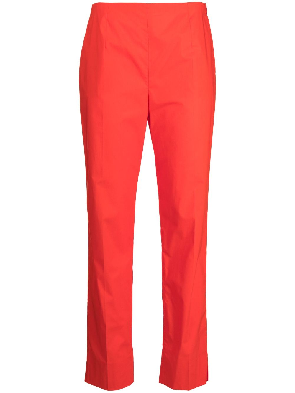 Paule Ka straight-leg zipped cotton trousers - Red von Paule Ka