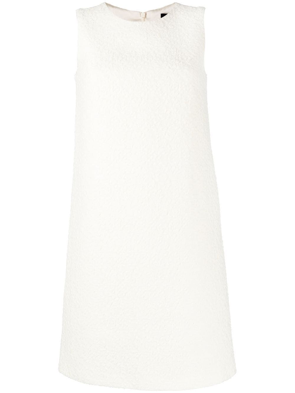 Paule Ka textured wool-blend shift dress - White von Paule Ka