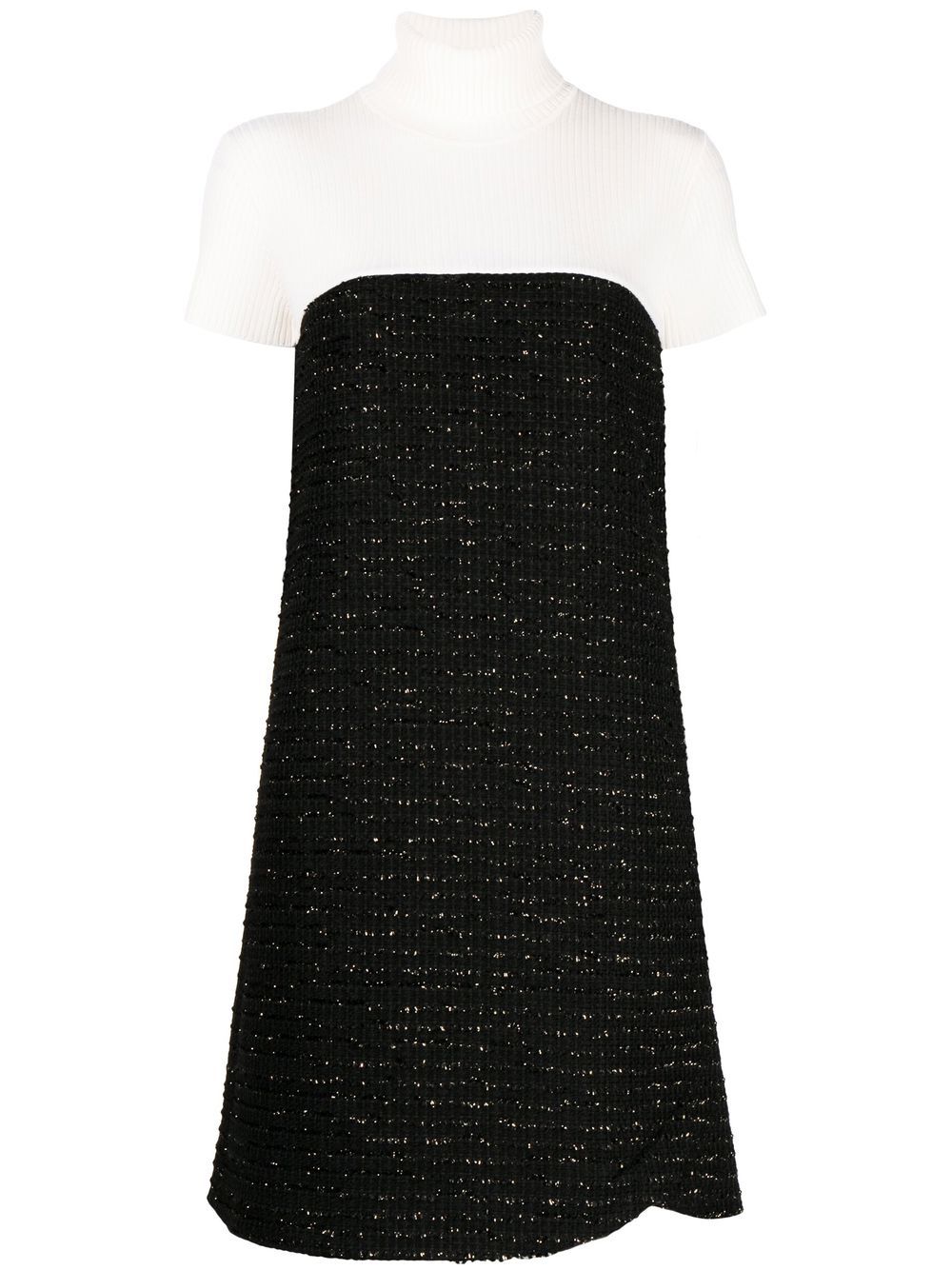 Paule Ka tweed lurex mini dress - Black von Paule Ka