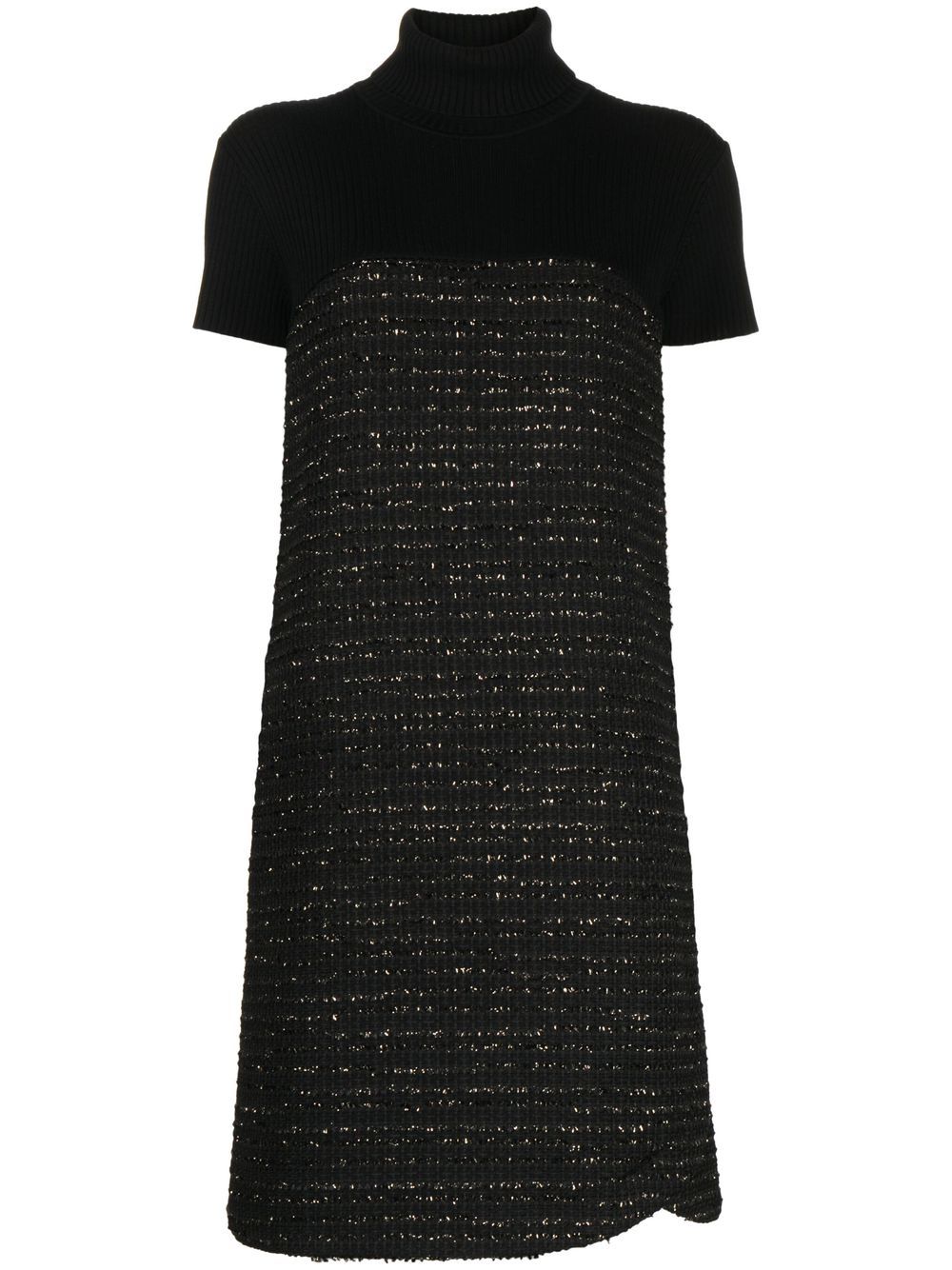 Paule Ka tweed lurex mini dress - Black von Paule Ka