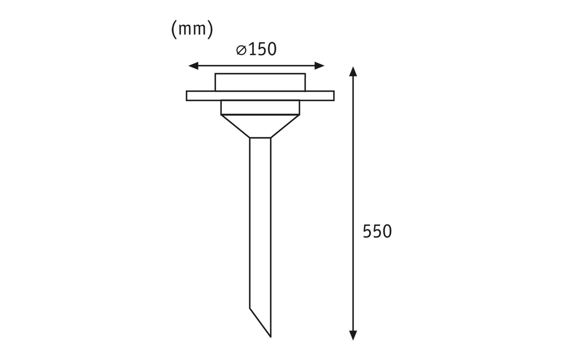 Paulmann LED Sockelleuchte »LED Solarspi«, 1 flammig-flammig von Paulmann