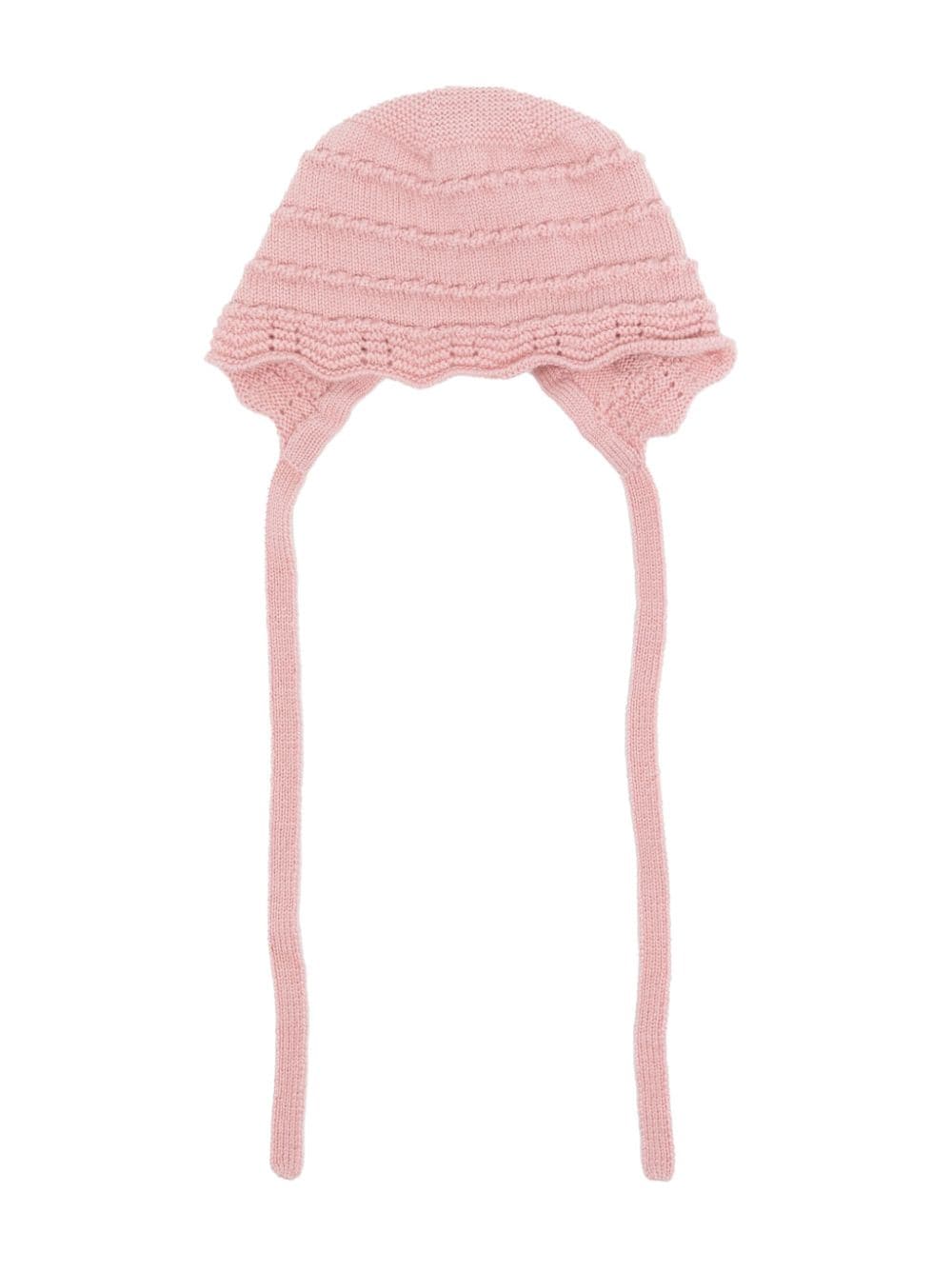 Paz Rodriguez Bohemia knitted wool bonnet - Pink von Paz Rodriguez