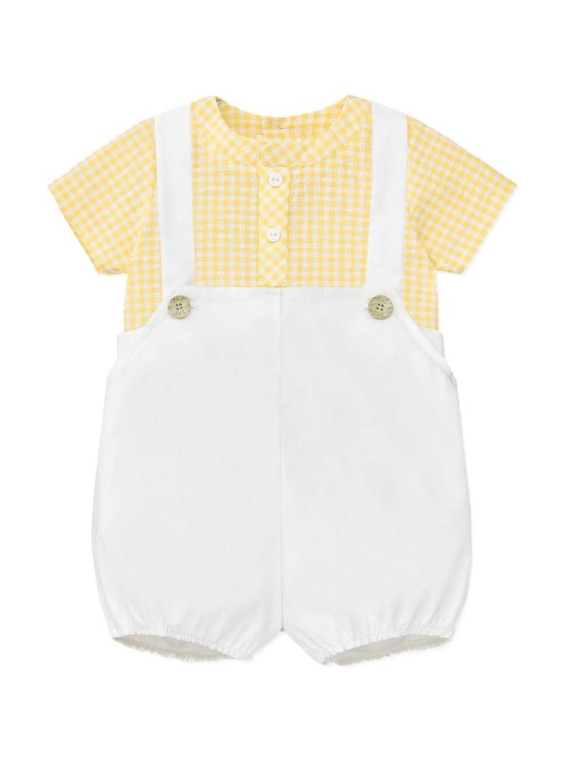 Paz Rodriguez checked cotton shorts set - White von Paz Rodriguez