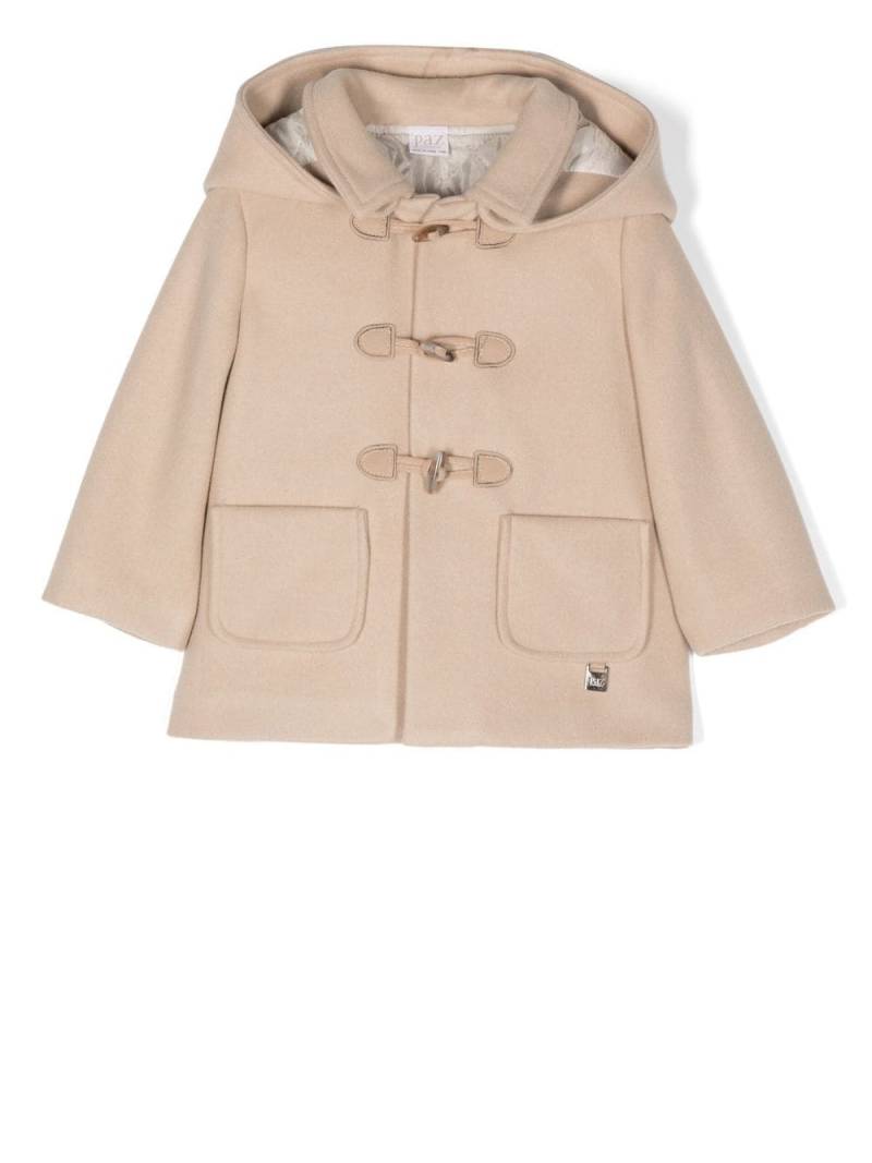 Paz Rodriguez hooded two-pocket duffle coat - Neutrals von Paz Rodriguez