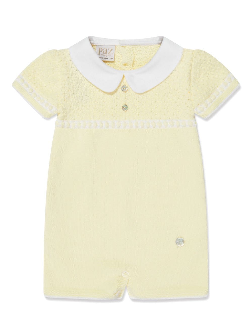 Paz Rodriguez knitted cotton shorties - Yellow von Paz Rodriguez