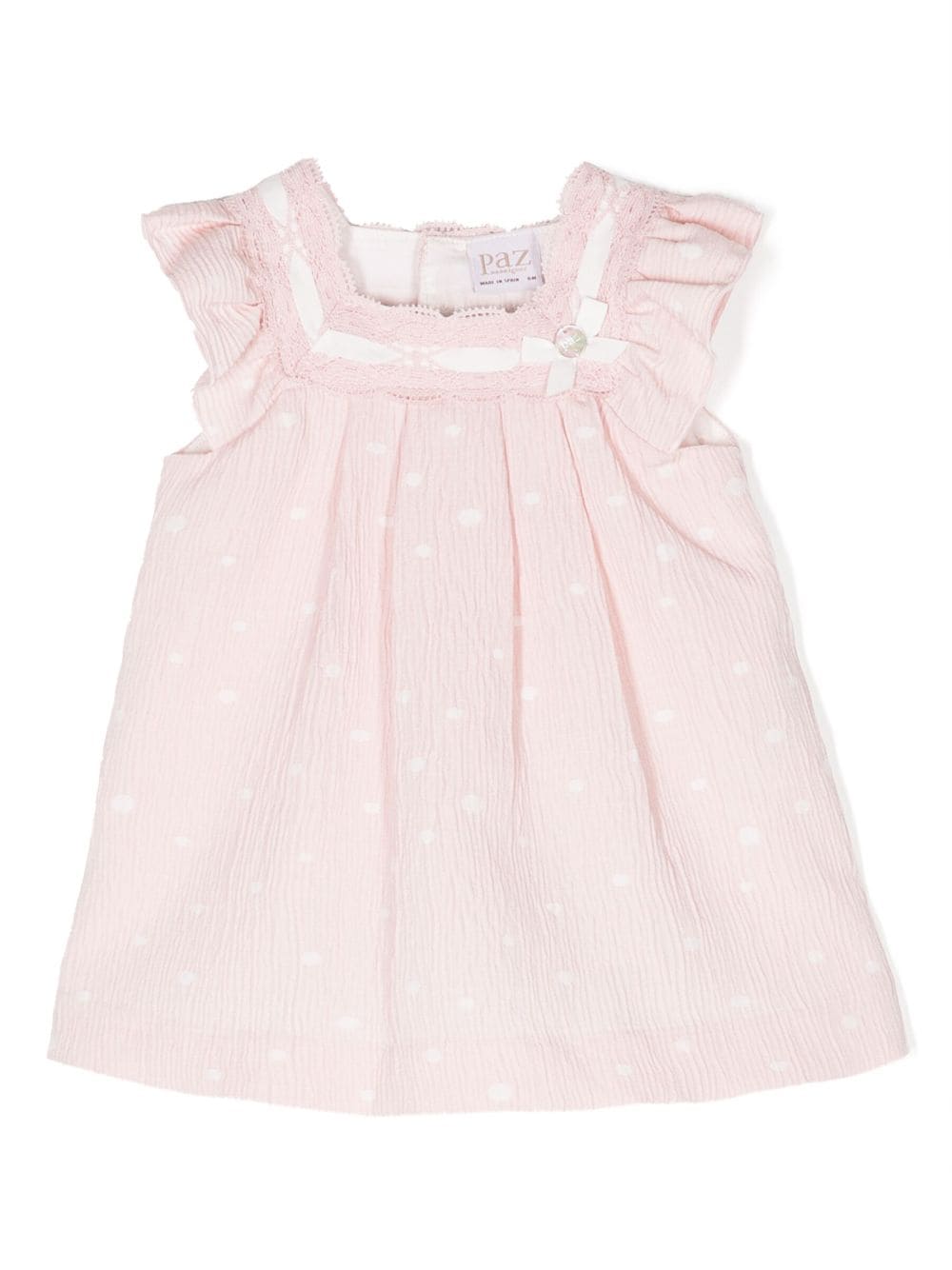 Paz Rodriguez polka-dot cotton dress - Pink von Paz Rodriguez