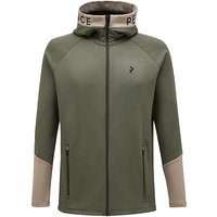 PEAK PERFORMANCE Herren Unterziehjacke Rider Zip Hood dunkelgrün | M von Peak Performance