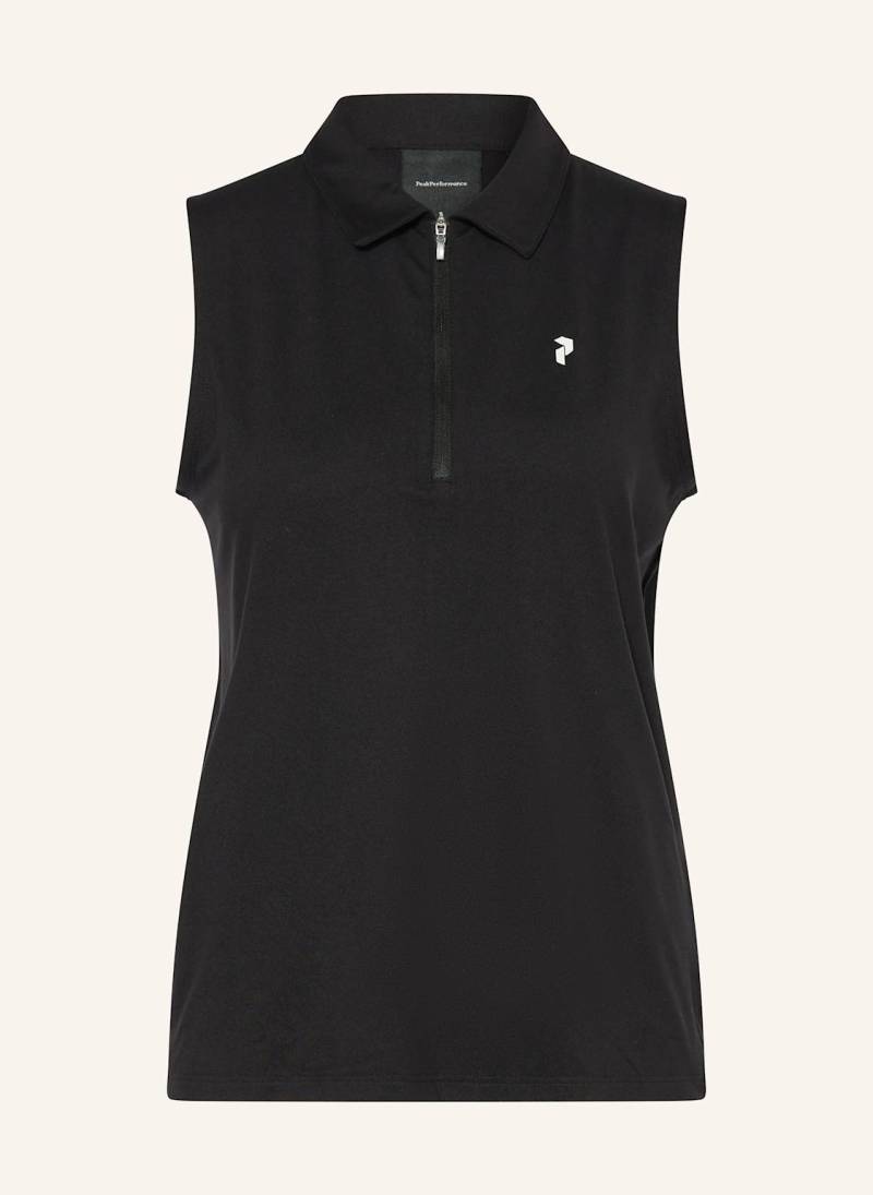 Peak Performance Funktions-Poloshirt Comfort schwarz von Peak Performance
