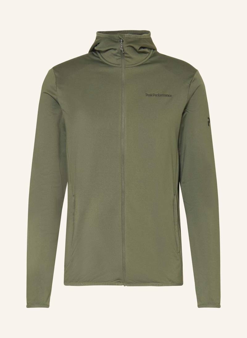 Peak Performance Midlayer-Jacke Light Zip Hood gruen von Peak Performance