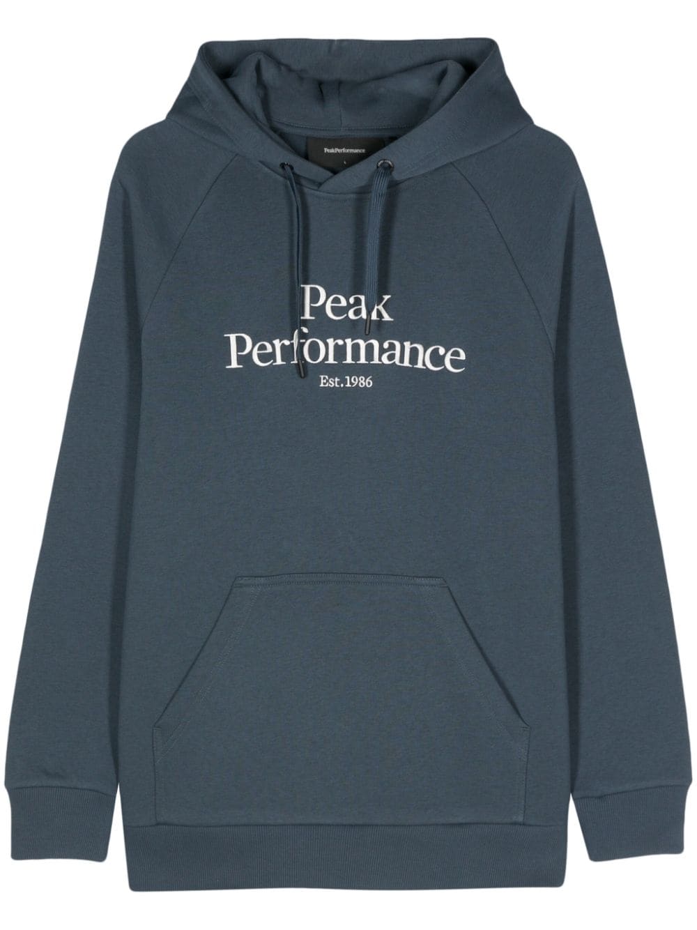 Peak Performance logo-embroidered performance hoodie - Blue von Peak Performance