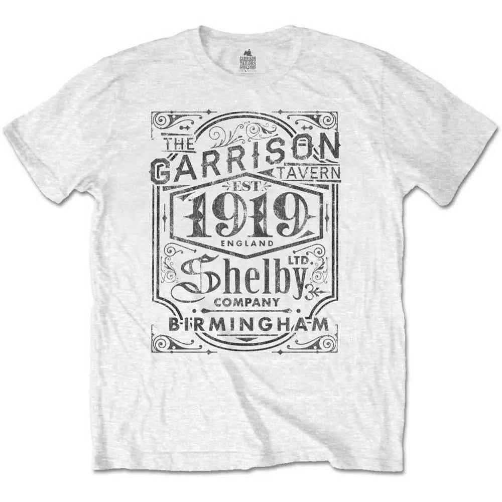 Garrison Pub Tshirt Damen Weiss L von Peaky Blinders