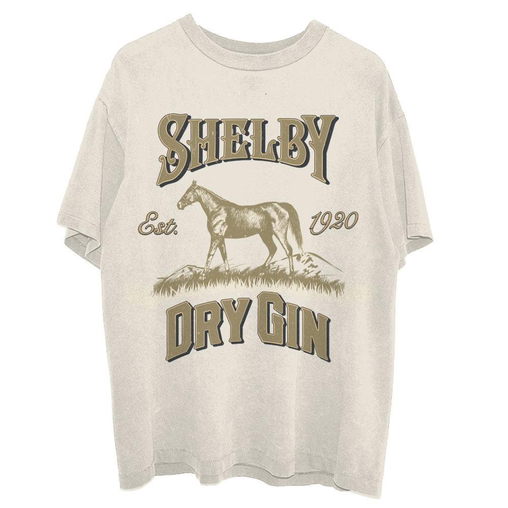 Shelby Dry Gin Tshirt Damen Beige XL von Peaky Blinders