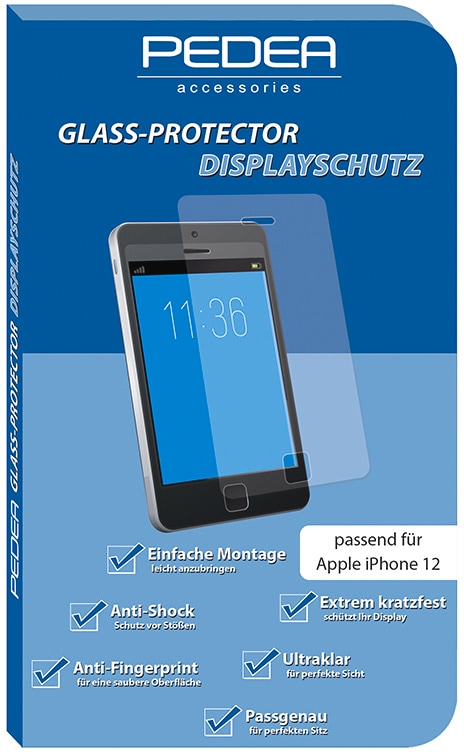 PEDEA Displayschutzglas »Display-Schutzglas - iPhone 12« von Pedea