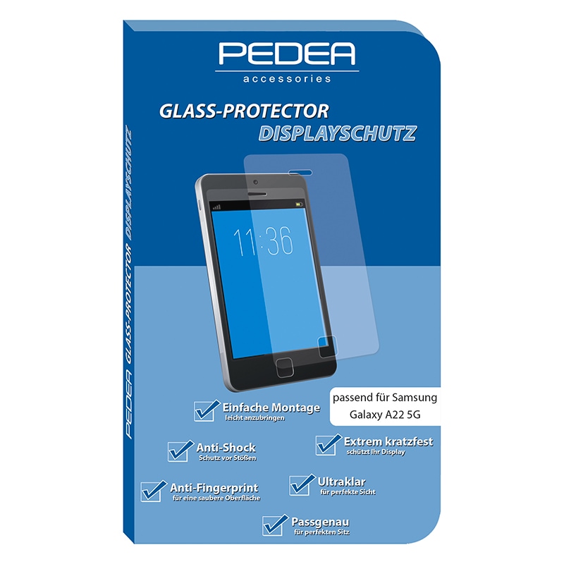 PEDEA Displayschutzglas »Glas-Displayschutz«, für Smartphone Samsung Galaxy A22 (5G) von Pedea