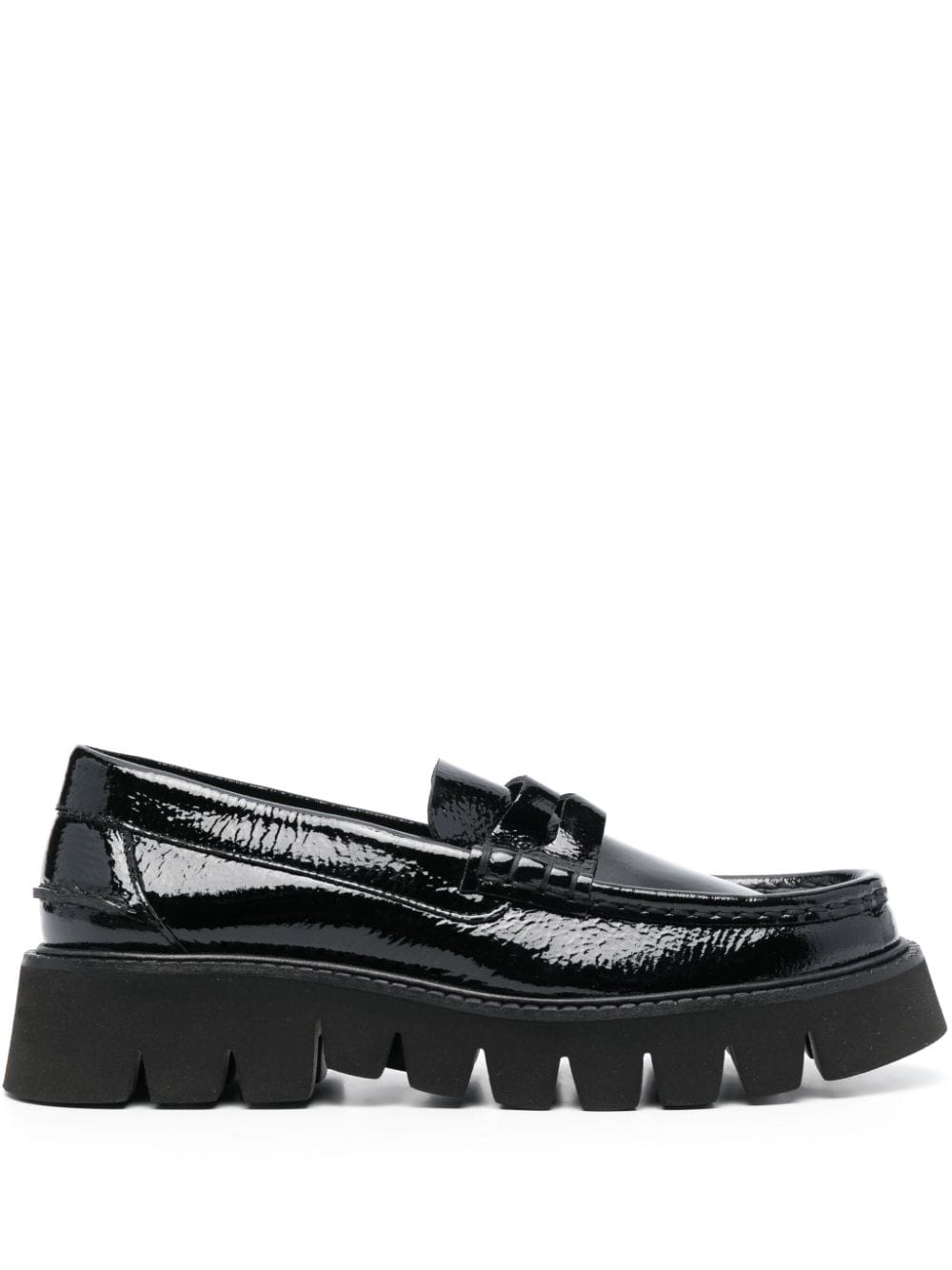 Pedro Garcia penny-slot leather loafers - Black von Pedro Garcia