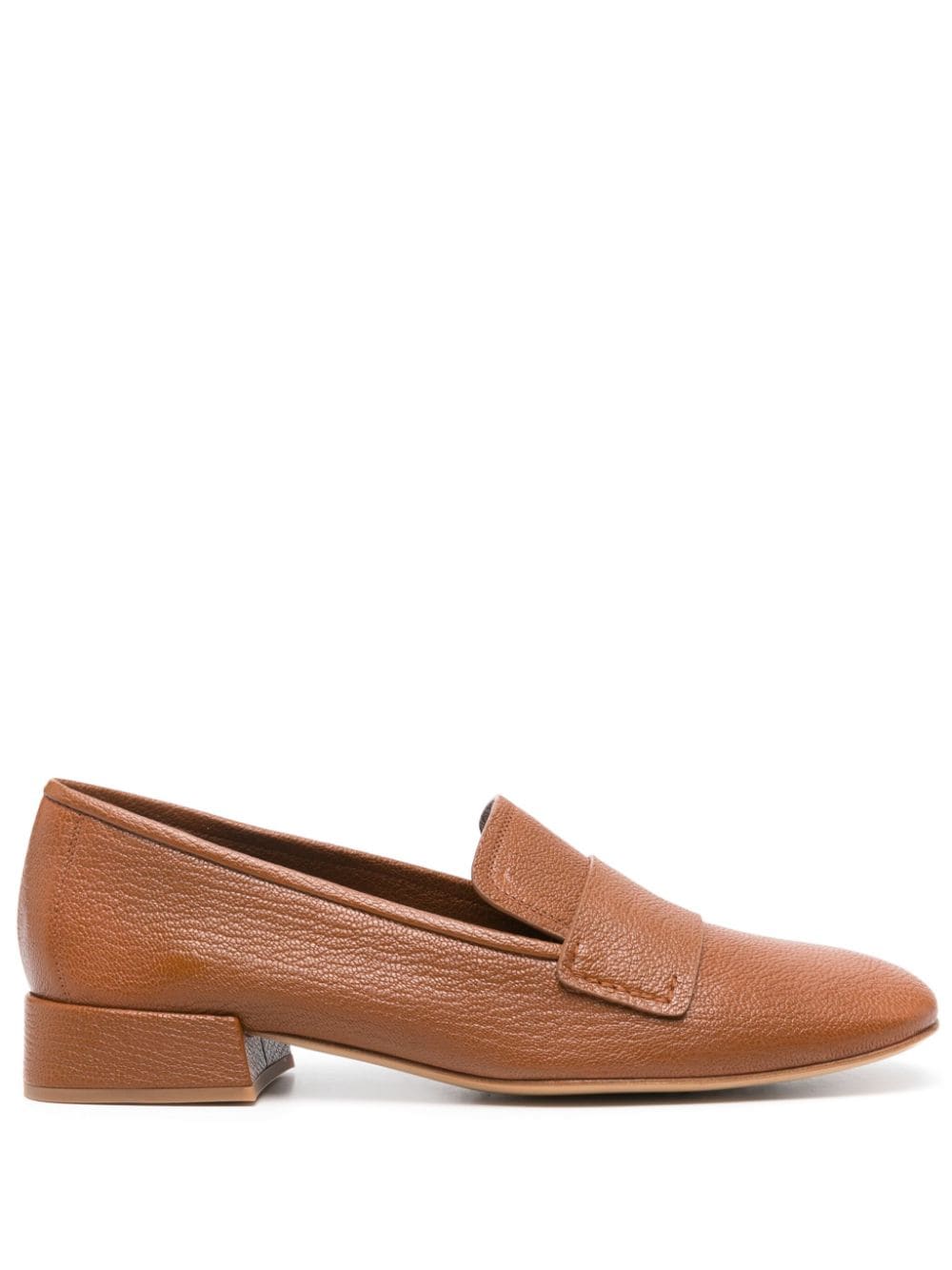 Pedro Garcia square-toe leather loafers - Brown von Pedro Garcia