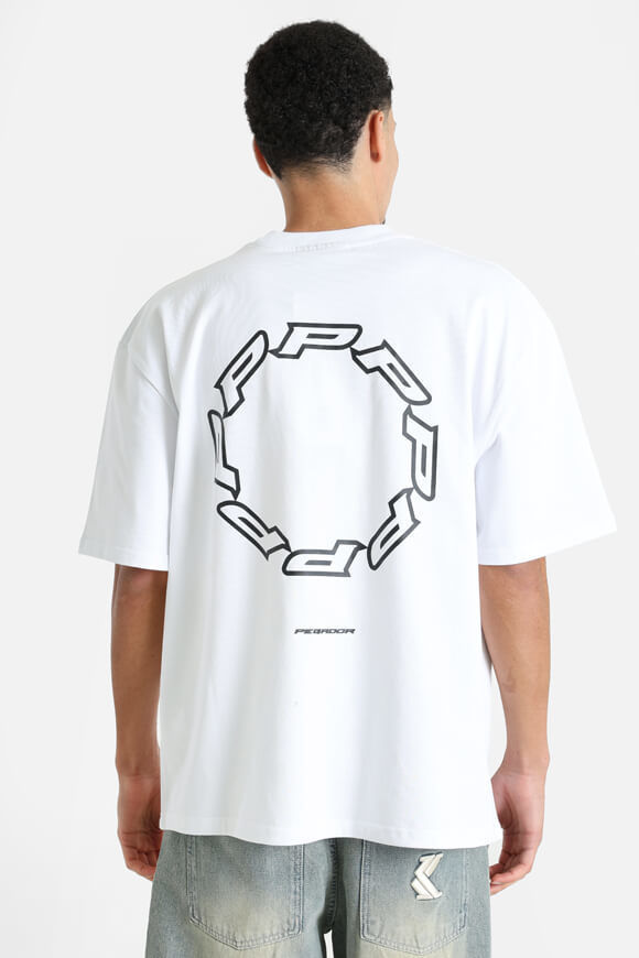 Pegador Hawkins Oversize T-Shirt | White | Herren  | M von Pegador