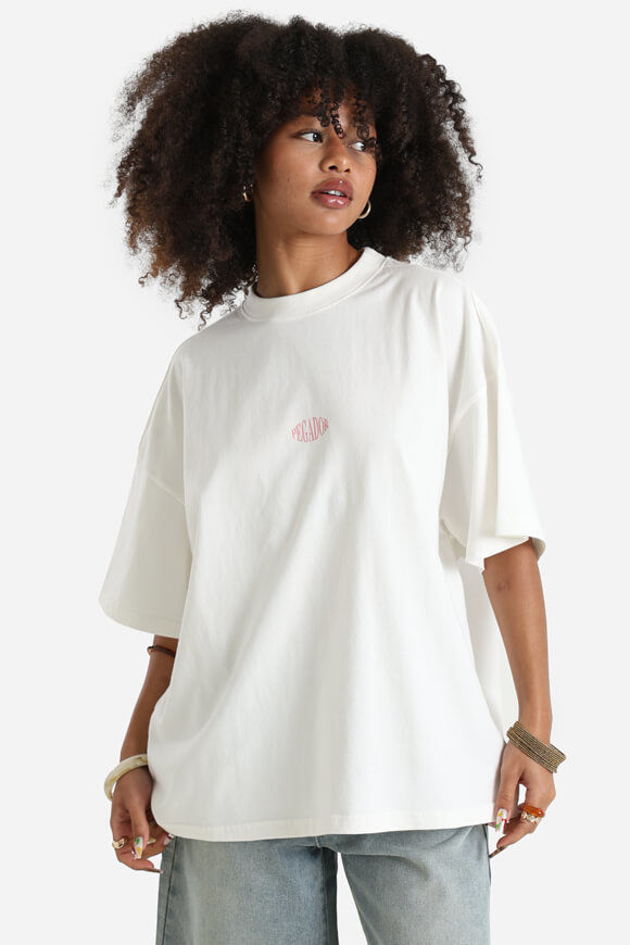 Pegador Kimi Oversize T-Shirt | Washed Warm White | Damen  | XS von Pegador