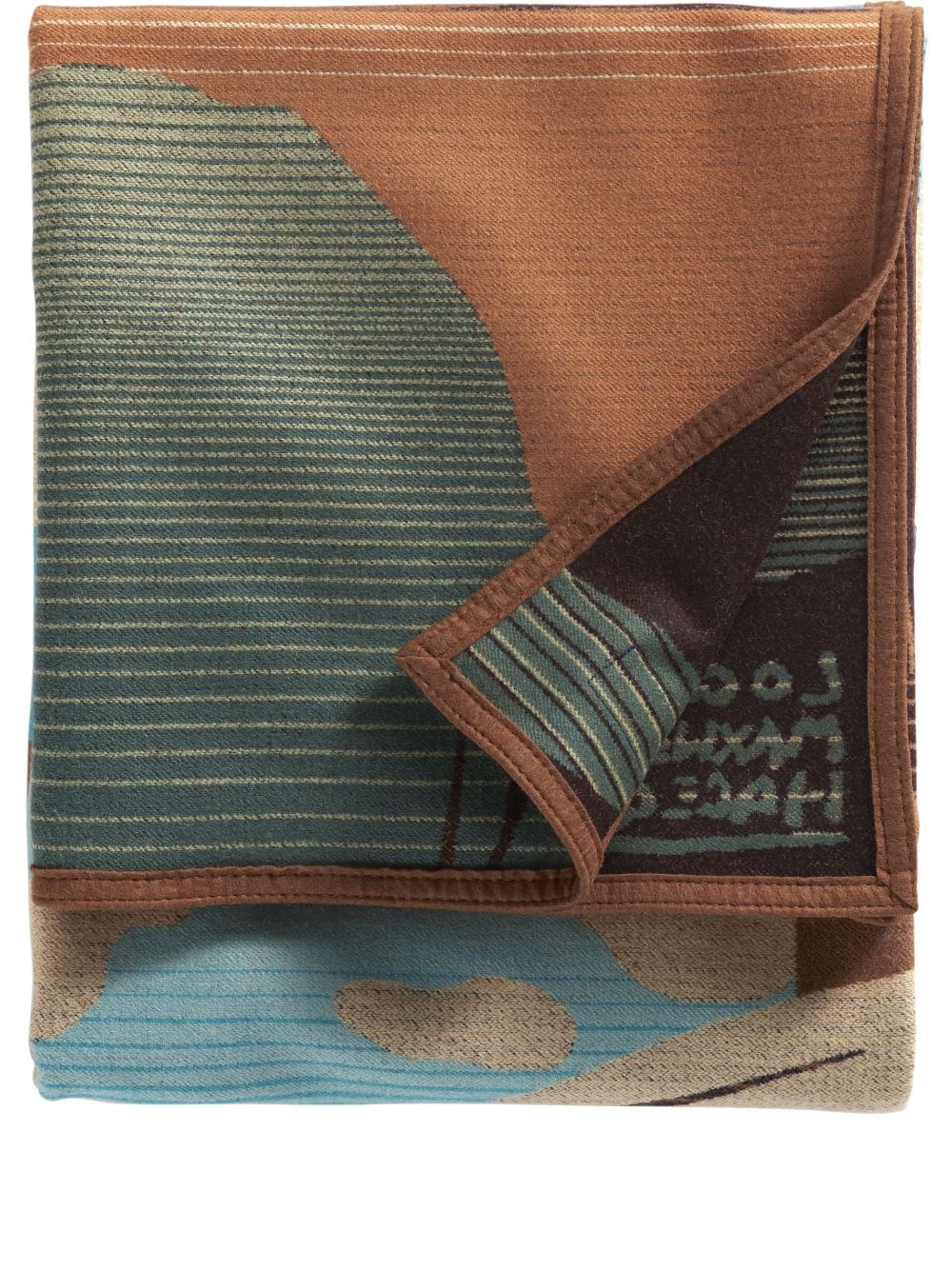 Pendleton graphic-print jacquard blanket - Brown von Pendleton