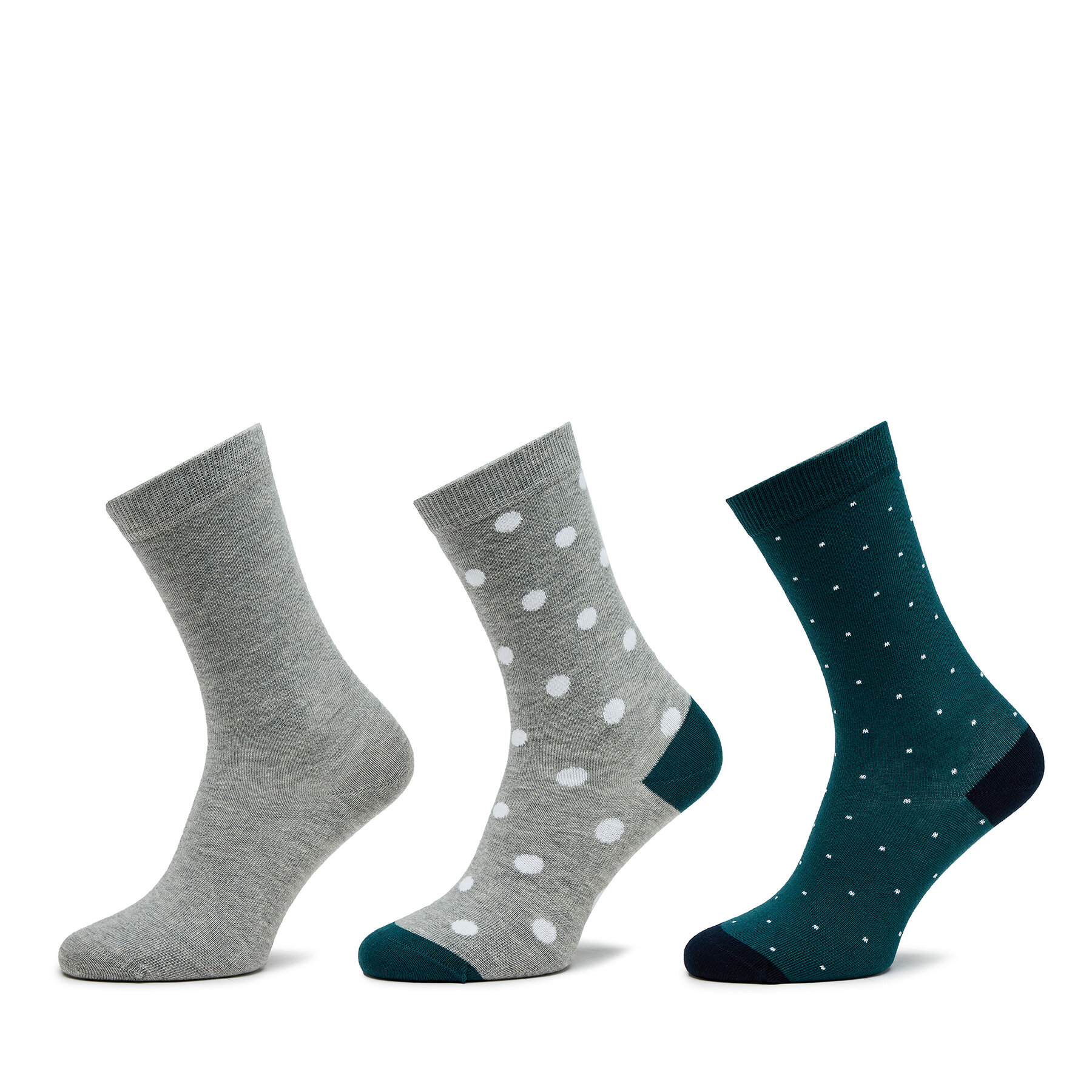 3er-Set hohe Unisex-Socken Pepe Jeans Polkadot Cr 3P PLU30022 Grey/Marl 933 von Pepe Jeans