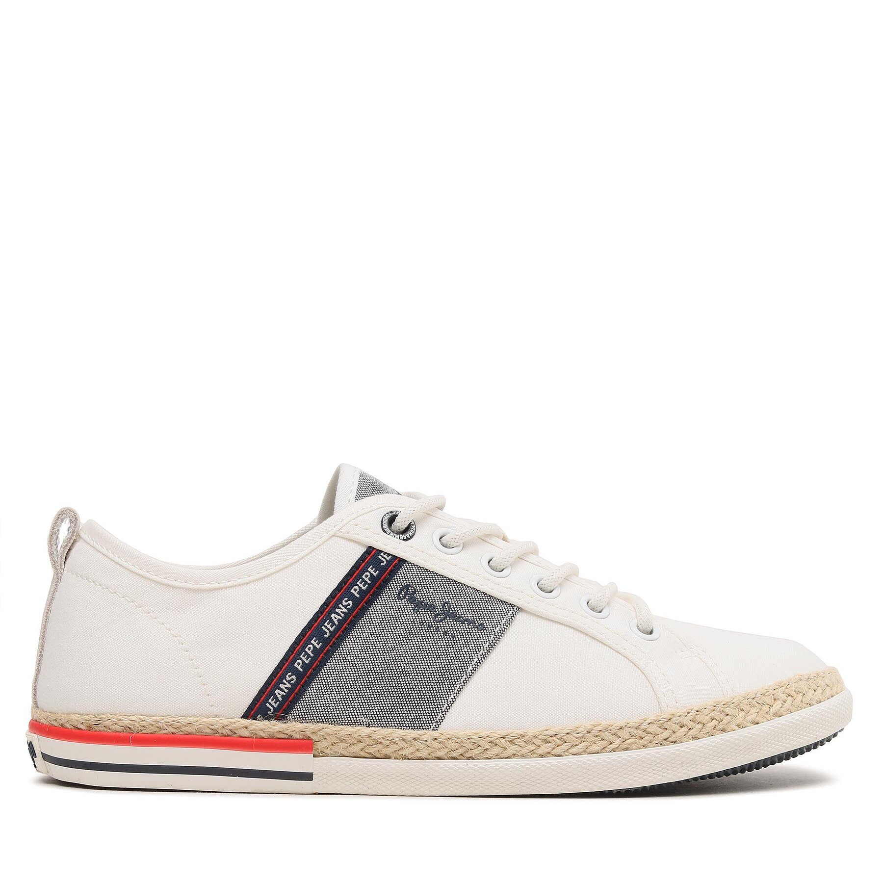 Sneakers aus Stoff Pepe Jeans Maoui Tape PMS30917 White 800 von Pepe Jeans