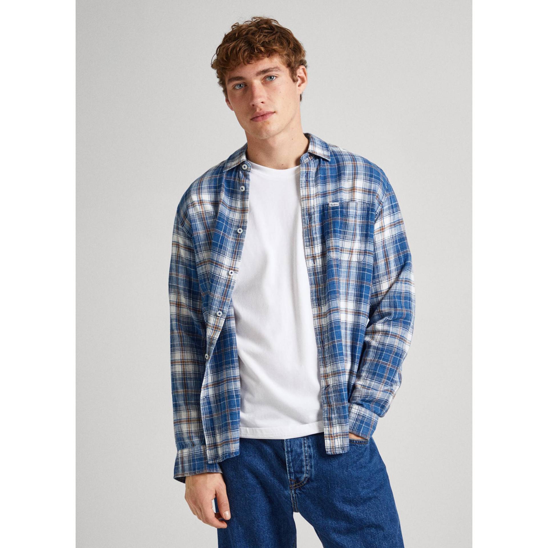 Hemd, Langarm Herren Indigo S von Pepe Jeans