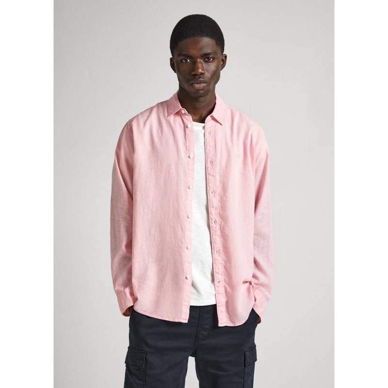 Hemd, Langarm Herren Pink L von Pepe Jeans