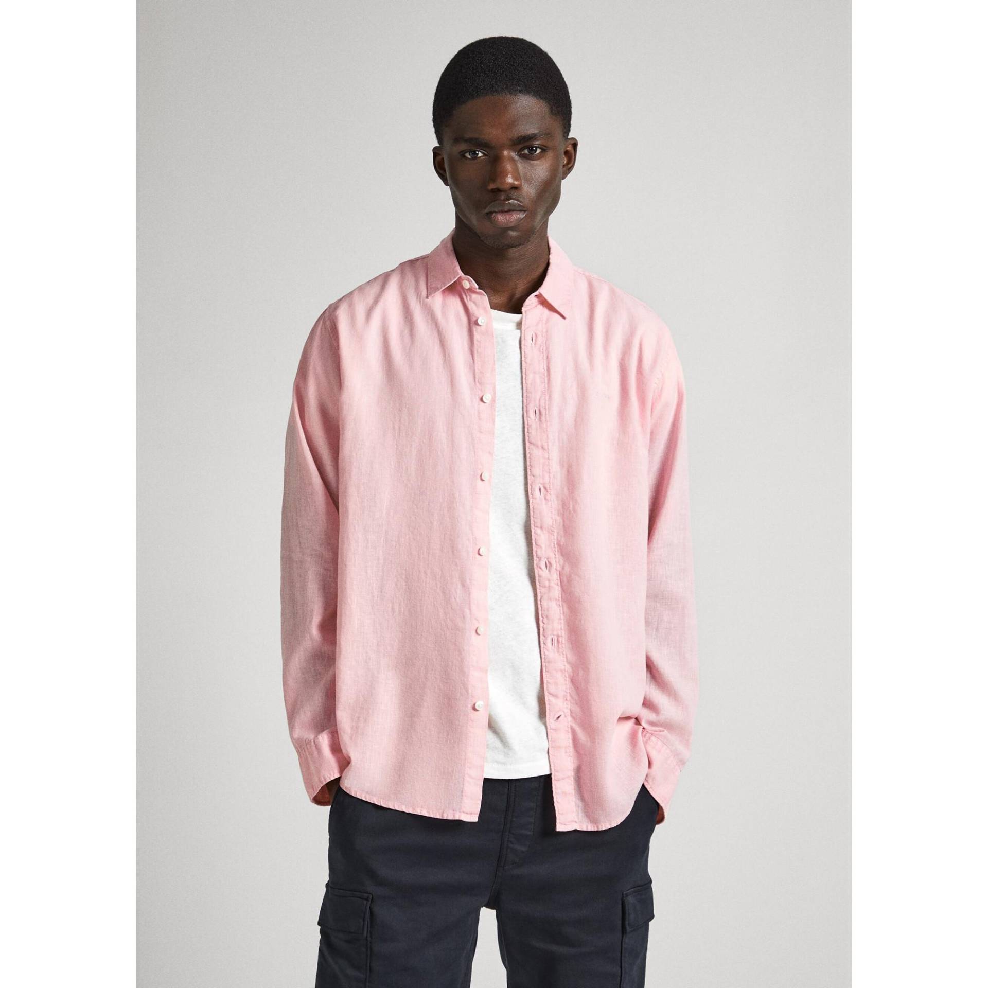 Hemd, Langarm Herren Pink XL von Pepe Jeans