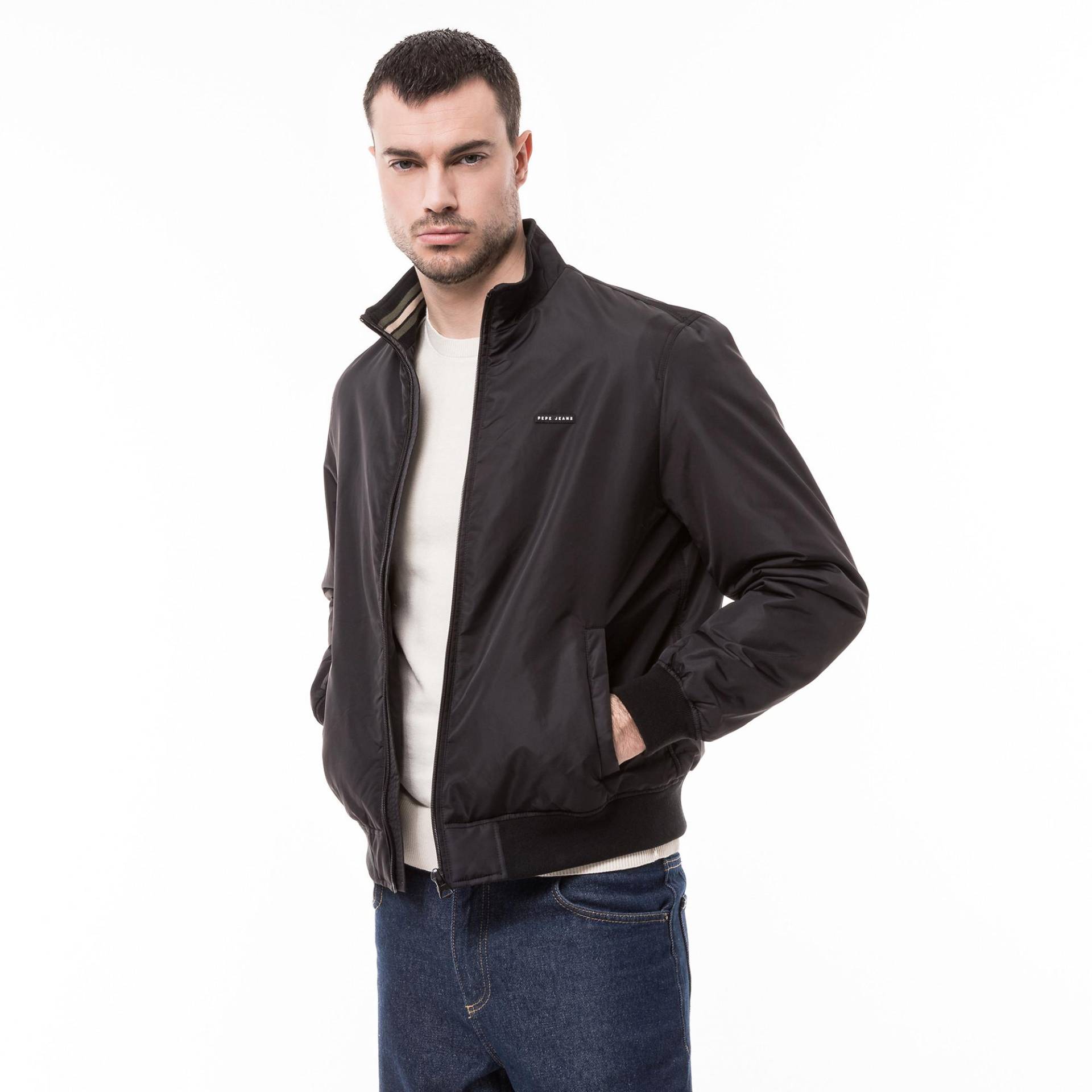 Jacke Herren Black L von Pepe Jeans