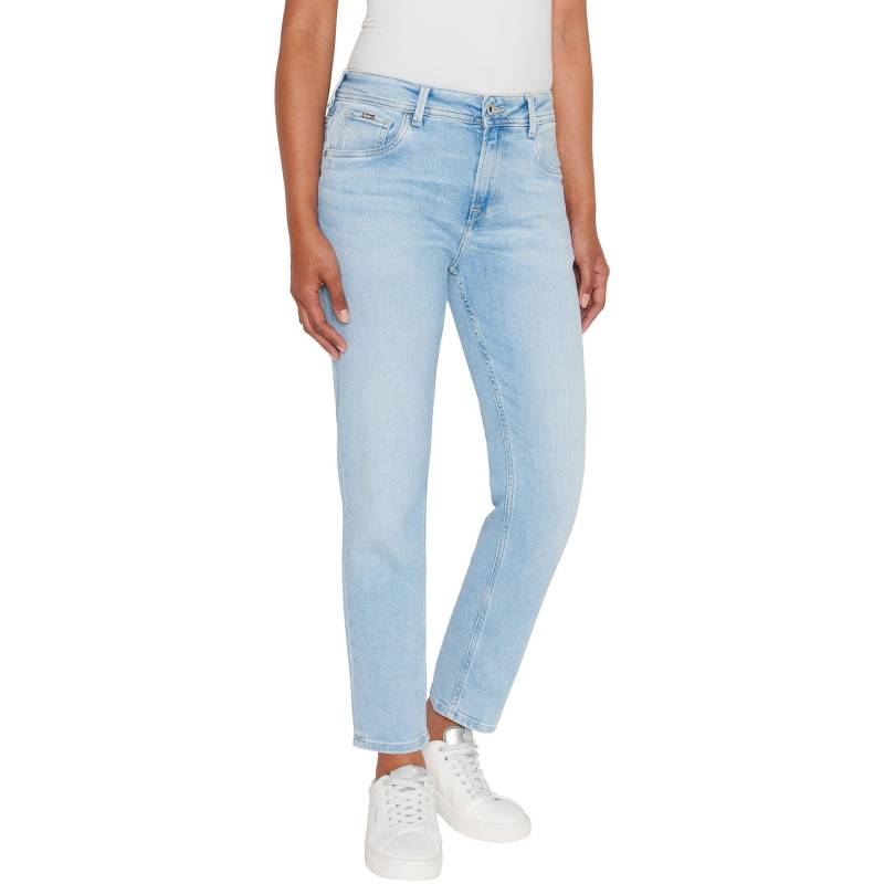 Jeans, Tapered Fit Damen Blau Denim W28 von Pepe Jeans