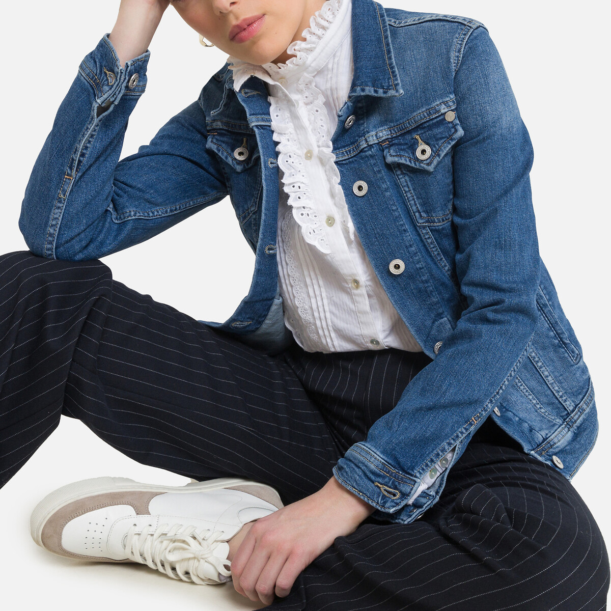 Jeansjacke, gerade Schnittform von Pepe Jeans