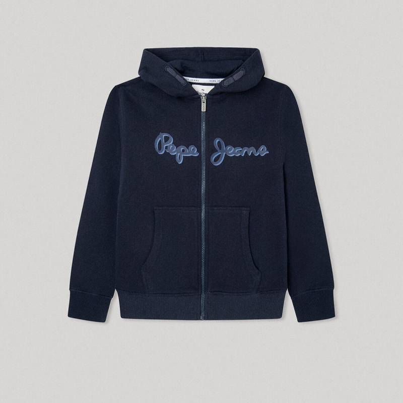 Kapuzensweatjacke, weich angeraute Baumwolle von Pepe Jeans