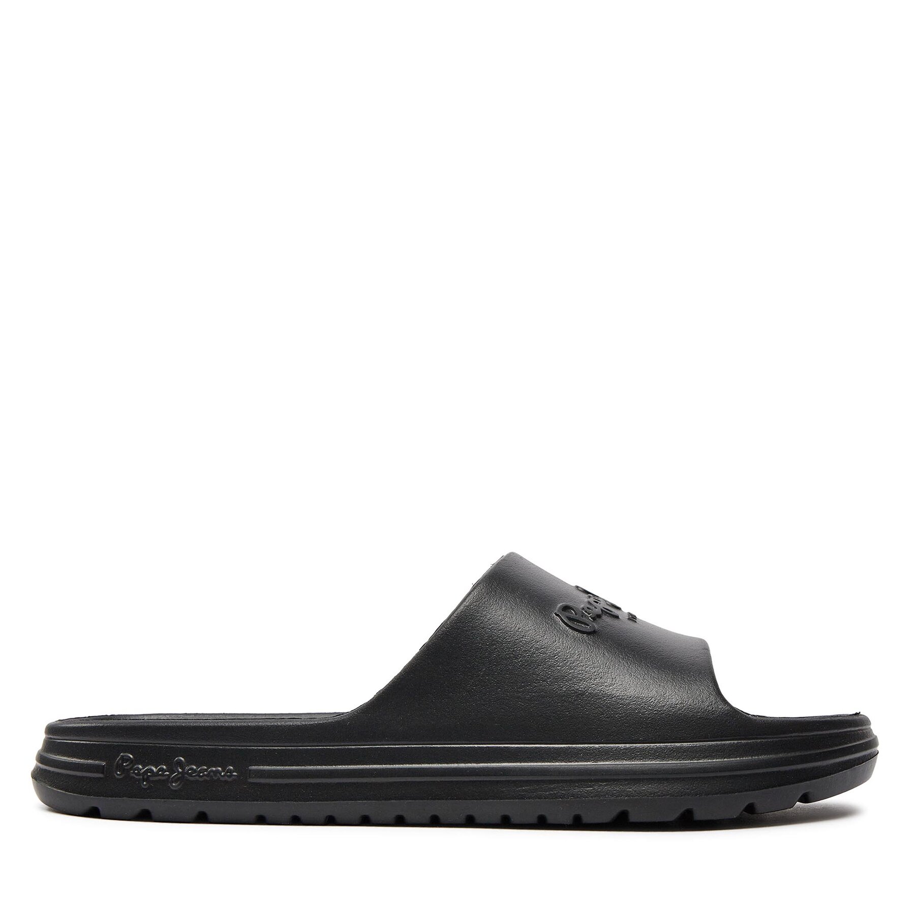 Pantoletten Pepe Jeans Beach Slide M PMS70159 Black 999 von Pepe Jeans