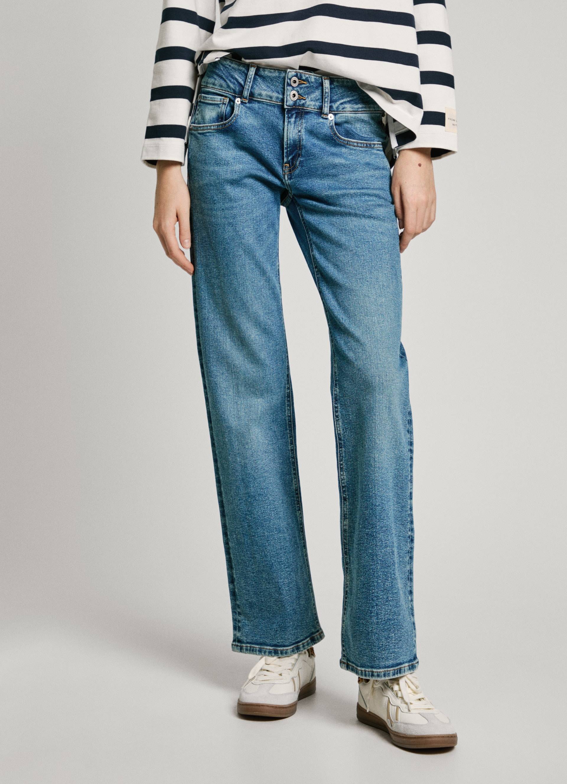 Pepe Jeans Gerade Jeans »STRAIGHT JEANS LW«, mit doppeltem Knopfverschluss Pepe Jeans Gerade Jeans »STRAIGHT JEANS LW«, mit doppeltem Knopfverschluss von Pepe Jeans