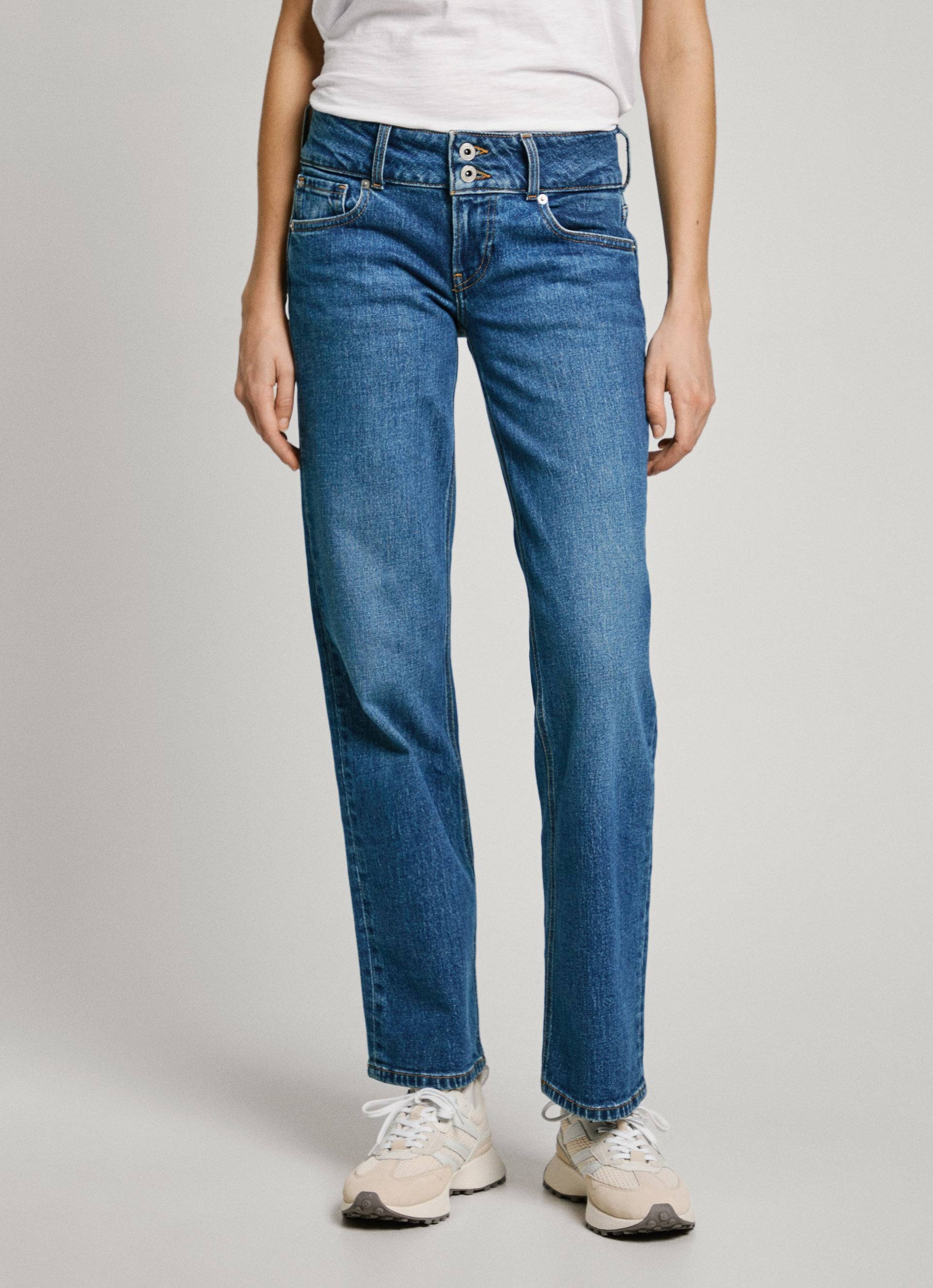 Pepe Jeans Gerade Jeans »STRAIGHT JEANS LW«, mit doppeltem Knopfverschluss Pepe Jeans Gerade Jeans »STRAIGHT JEANS LW«, mit doppeltem Knopfverschluss von Pepe Jeans