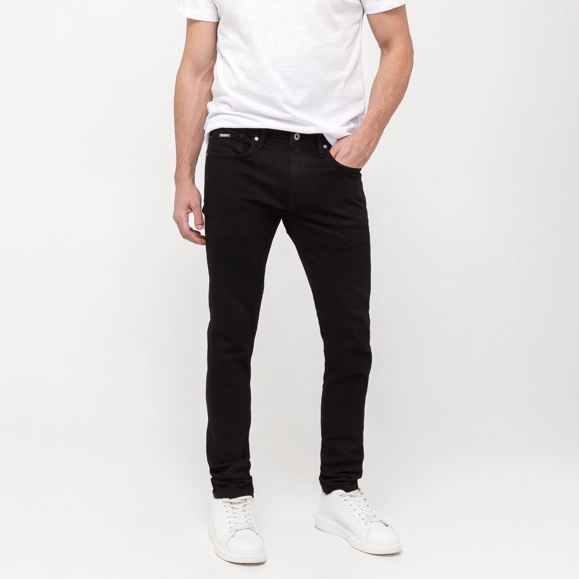 Jeans, Skinny Fit Herren Schwarz L32/W34 von Pepe Jeans