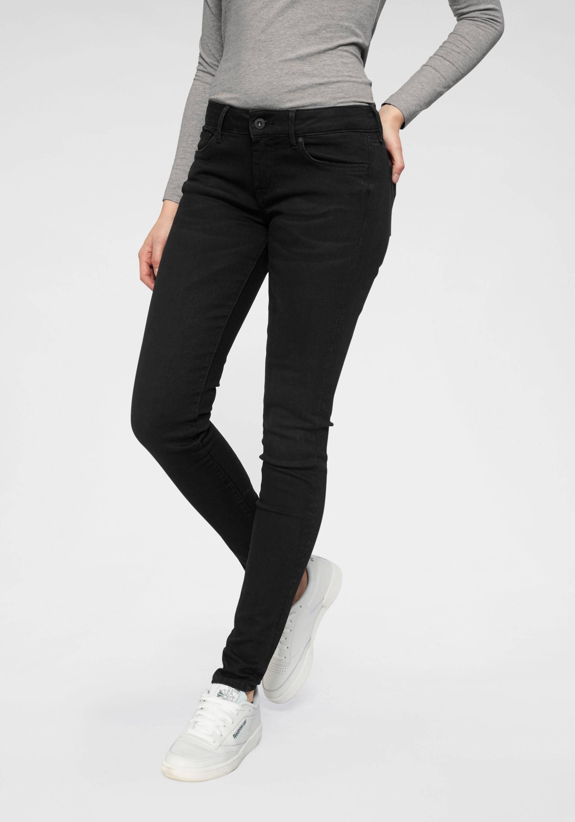 Pepe Jeans Skinny-fit-Jeans »SOHO«, im 5-Pocket-Stil mit 1-Knopf Bund und Stretch-Anteil Pepe Jeans Skinny-fit-Jeans »SOHO«, im 5-Pocket-Stil mit 1-Knopf Bund und Stretch-Anteil von Pepe Jeans