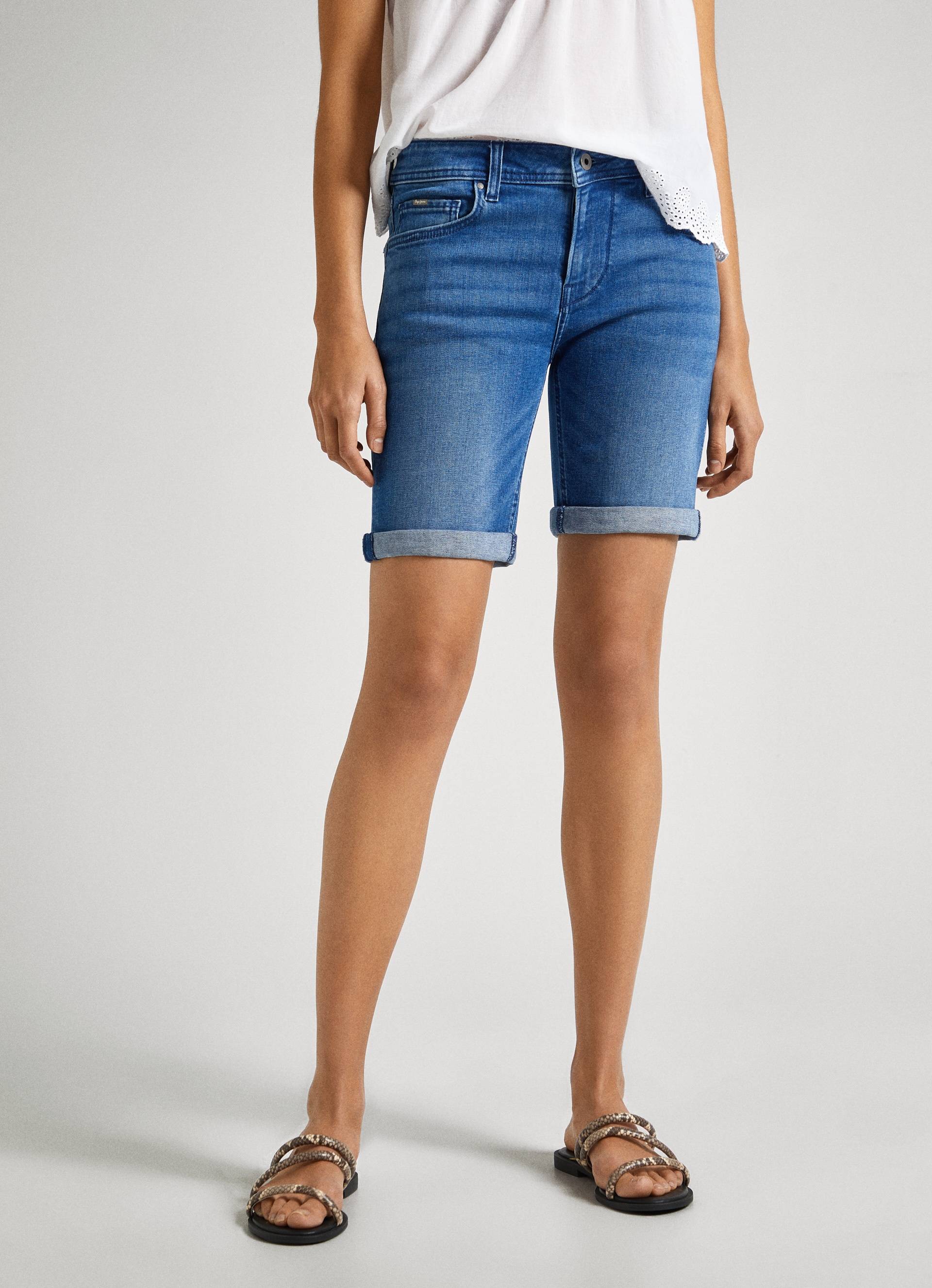 Pepe Jeans Slim-fit-Jeans »Shorts SLIM SHORT MW« von Pepe Jeans