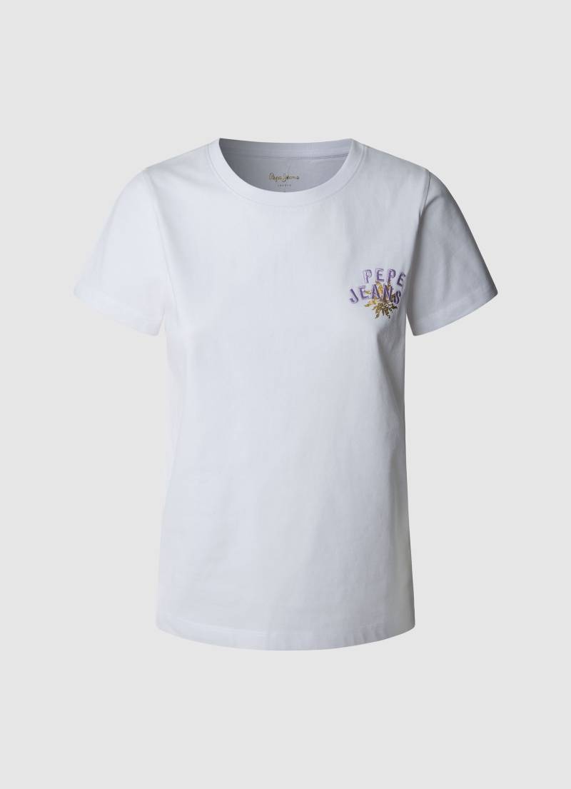 Pepe Jeans T-Shirt »AMANDA«, mit Stick- und Druckelementen von Pepe Jeans