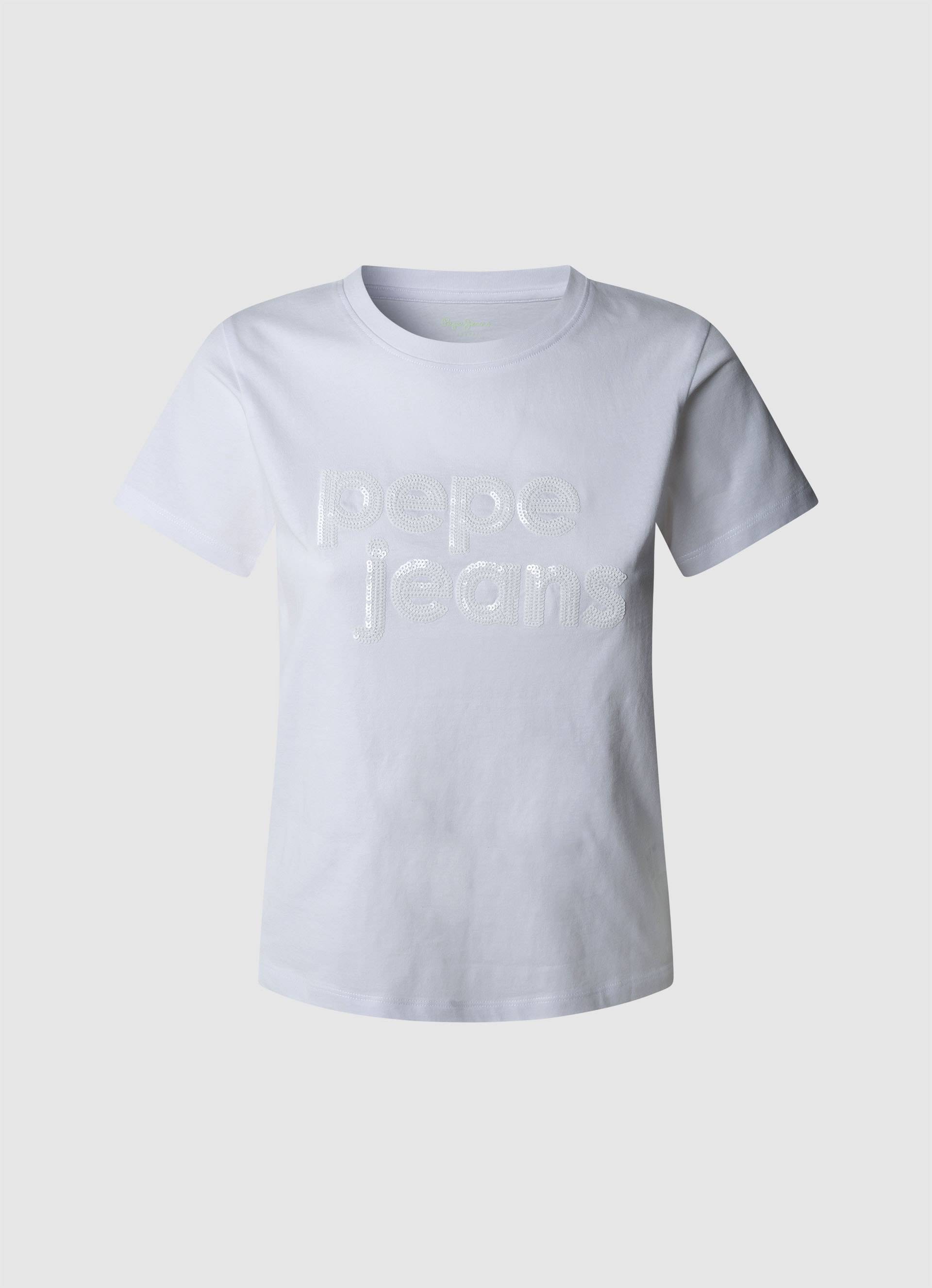 Pepe Jeans T-Shirt »ARIA«, mit Ton-in-Ton Paillettenbesatz Pepe Jeans T-Shirt »ARIA«, mit Ton-in-Ton Paillettenbesatz von Pepe Jeans
