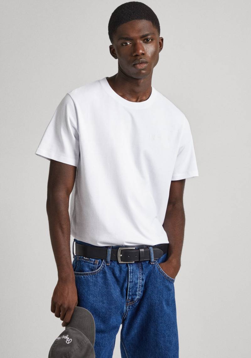 Pepe Jeans T-Shirt »CONNOR«, mit gesticktem Logo auf der Brust von Pepe Jeans