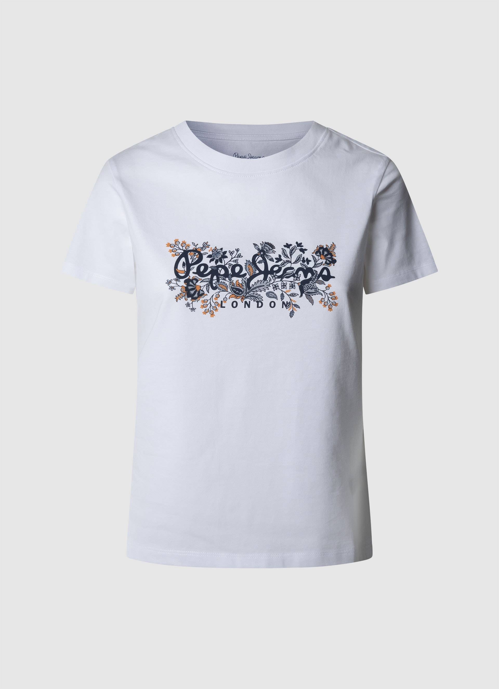 Pepe Jeans T-Shirt »ROSALIND«, mit floralem Print vorn Pepe Jeans T-Shirt »ROSALIND«, mit floralem Print vorn von Pepe Jeans