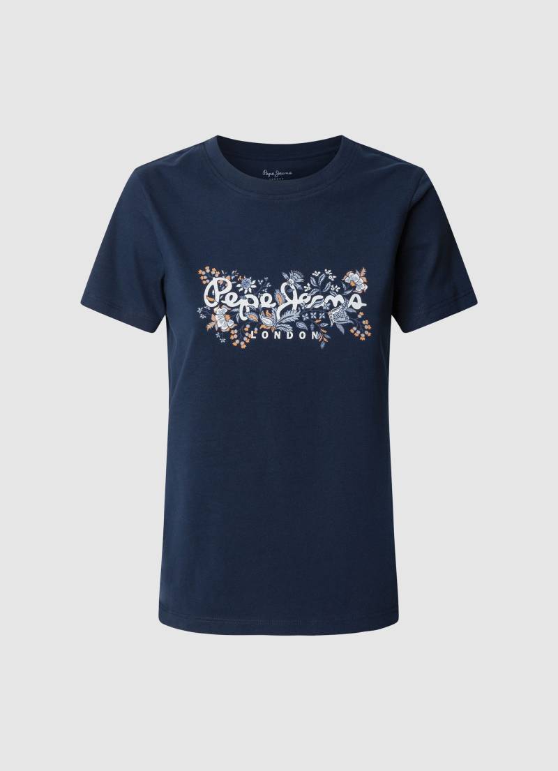 Pepe Jeans T-Shirt »ROSALIND«, mit floralem Print vorn von Pepe Jeans