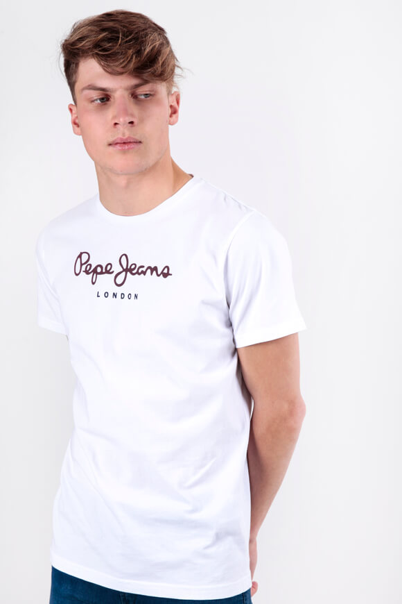Pepe Jeans T-Shirt | Weiss | Herren  | M von Pepe Jeans